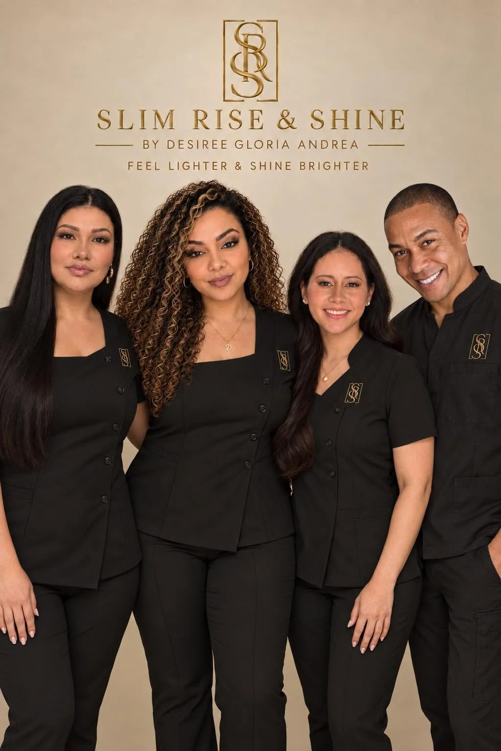 The Slim Rise & Shine team: Karyn, Désirée, Nia and Norbert